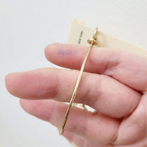 Brand New Kenneth Cole Gold Hoop Earrings - Picture 5 of 7